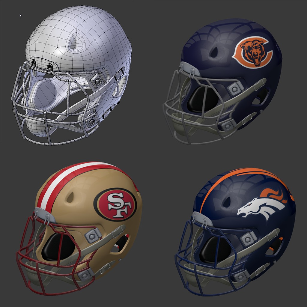 American Football Helmet preview image 1
